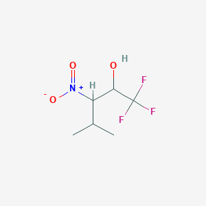 molecular formula C6H10F3NO3 B8360911 4-Methyl-3-nitro-1,1,1-trifluoro-2-pentanol 