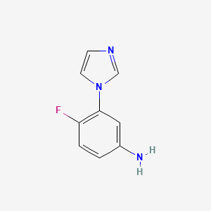 4-Fluoro-3-(imidazol-1-yl)phenylamine