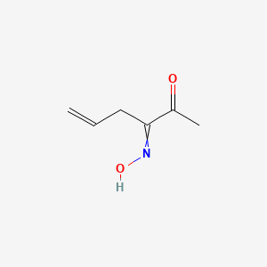 molecular formula C6H9NO2 B8360950 1-Hexene-4,5-dione 4-oxime 