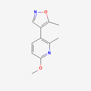 2-Methyl-3-(5-methylisoxazol-4-yl)-6-methoxypyridine