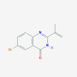 molecular formula C11H9BrN2O B8361003 6-Bromo-2-isopropenyl-3h-quinazolin-4-one 