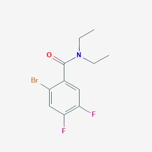 molecular formula C11H12BrF2NO B8361028 2-bromo-N,N-diethyl-4,5-difluorobenzamide 