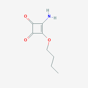 molecular formula C8H11NO3 B8361029 3-Amino-4-n-butoxy-3-cyclobutene-1,2-dione 