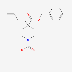 1-(1,1-Dimethylethyl) 4-Phenylmethyl 4-(3-Butenyl)-1,4-piperidinedicarboxylate