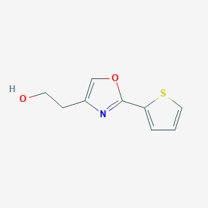 molecular formula C9H9NO2S B8361055 2-(2-Thienyl-4-oxazolyl)ethanol 