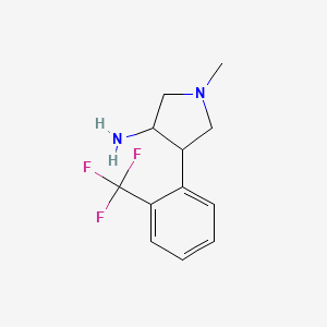 1-Methyl-4-(2-(trifluoromethyl)phenyl)pyrrolidin-3-amine