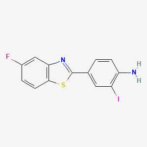 2-Iodo-4-(5-fluoro-2-benzothiazolyl)aniline