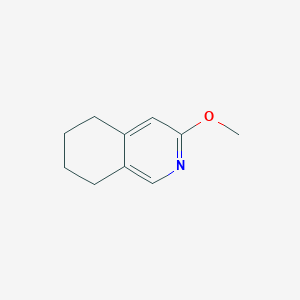 molecular formula C10H13NO B8361089 3-Methoxy-5,6,7,8-tetrahydroisoquinoline 