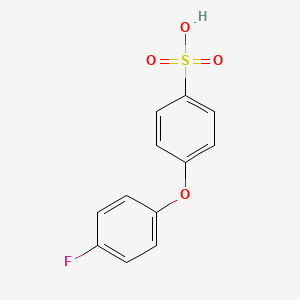 molecular formula C12H9FO4S B8361096 4-(4-fluorophenoxy)benzenesulfonic Acid 