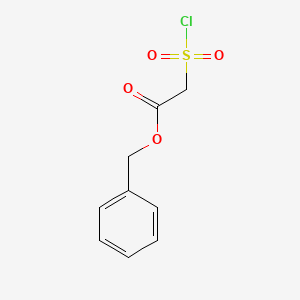 molecular formula C9H9ClO4S B8361151 Benzyloxycarbonylmethylsulfonylchloride 