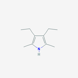 molecular formula C10H17N B8361161 3,4-Diethyl-2,5-dimethyl-1H-pyrrole 