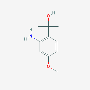 molecular formula C10H15NO2 B8361162 2-(2-Amino-4-methoxyphenyl)propan-2-ol 