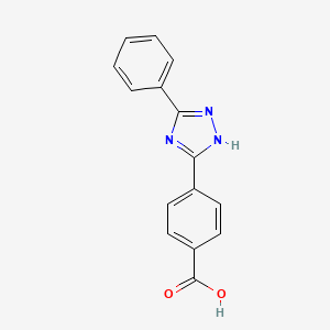 4-(5-phenyl-1H-1,2,4-triazol-3-yl)benzoic acid