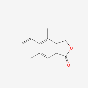 molecular formula C12H12O2 B8361275 5-ethenyl-4,6-dimethyl-2-benzofuran-1(3H)-one 