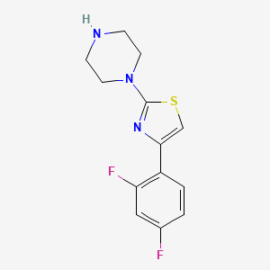 1-[4-(2,4-Difluorophenyl)-1,3-thiazol-2-yl]piperazine