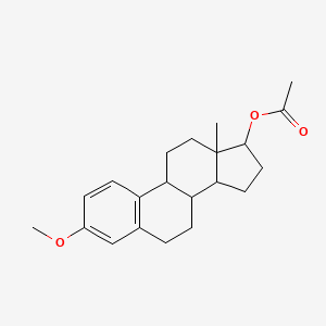 molecular formula C21H28O3 B8361345 (3-Methoxy-13-methyl-6,7,8,9,11,12,14,15,16,17-decahydrocyclopenta[a]phenanthren-17-yl) acetate 