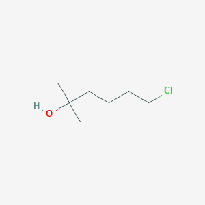 molecular formula C7H15ClO B8361368 1-Chloro-5-hydroxy-5-methylhexane 
