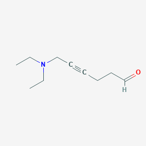 molecular formula C10H17NO B8361374 6-Diethylaminohex-4-ynal 