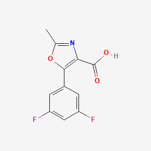 molecular formula C11H7F2NO3 B8361391 5-(3,5-Difluoro-phenyl)-2-methyl-oxazole-4-carboxylic acid 
