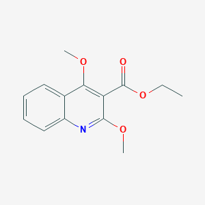 molecular formula C14H15NO4 B8361403 Ethyl 2,4-dimethoxyquinoline-3-carboxylate 