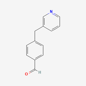 molecular formula C13H11NO B8361421 4-(3-Pyridylmethyl)benzaldehyde 