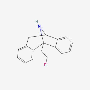 molecular formula C17H16FN B8361445 5-(2-Fluoroethyl)-10,11-dihydro-5H-dibenzo[a,d]cyclohepten-5,10-imine 