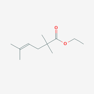 molecular formula C11H20O2 B8361469 4-Hexenoic acid, 2,2,5-trimethyl-, ethyl ester 