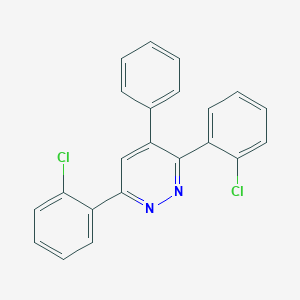 molecular formula C22H14Cl2N2 B8361509 3,6-Bis-(2-chlorophenyl)-4-phenylpyridazine 