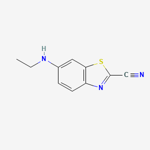molecular formula C10H9N3S B8361520 2-Cyano-6-ethylaminobenzothiazole 
