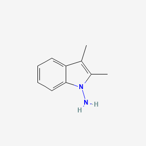 molecular formula C10H12N2 B8361544 2,3-Dimethyl-indol-1-ylamine 