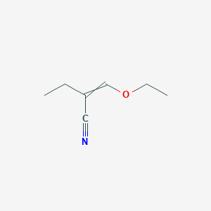 molecular formula C7H11NO B8361554 3-Ethoxy-2-ethyl-acrylonitrile 