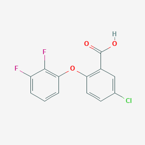molecular formula C13H7ClF2O3 B8361561 5-Chloro-2-(2,3-difluorophenoxy)benzoic acid 
