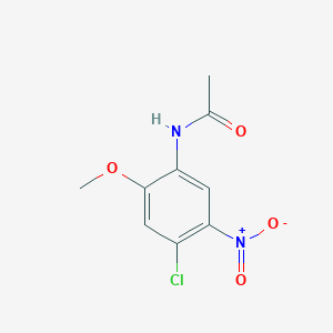 molecular formula C9H9ClN2O4 B8361570 N-(4-chloro-2-methoxy-5-nitrophenyl)acetamide 