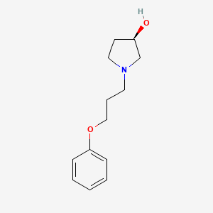 molecular formula C13H19NO2 B8361584 (3R)-1-(3-phenoxypropyl)pyrrolidin-3-ol 