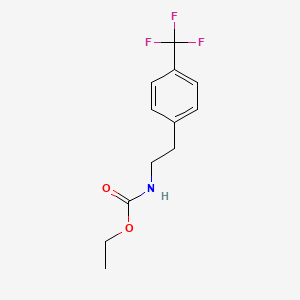 molecular formula C12H14F3NO2 B8361592 [2-(4-Trifluoromethyl-phenyl)-ethyl]-carbamic acid ethyl ester 