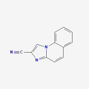 molecular formula C12H7N3 B8361602 Imidazo-[1,2-a]-quinoline-2-carbonitrile 