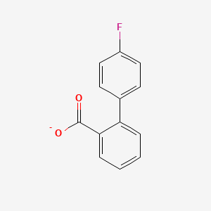 molecular formula C13H8FO2- B8361606 4'-Fluorobiphenyl carboxylate 