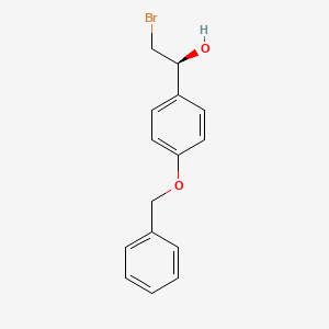 molecular formula C15H15BrO2 B8361615 (S)-1-(4-benzyloxyphenyl)-2-bromoethanol 