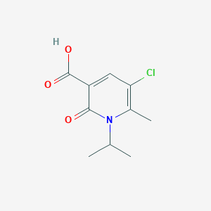 molecular formula C10H12ClNO3 B8361648 5-Chloro-1-Isopropyl-6-Methyl-2-oxo-1,2-Dihydropyridine-3-Carboxylic Acid 