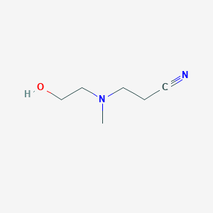 molecular formula C6H12N2O B8361713 2-Cyanoethyl-2-hydroxyethylmethylamine CAS No. 34508-82-2
