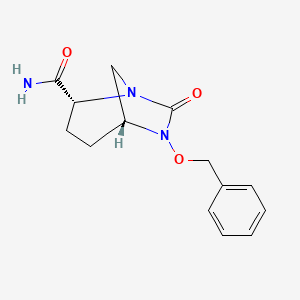 trans-7-Oxo-6-(phenylmethoxy)-1,6-diazabicyclo[3.2.1]octane-2-carboxamide