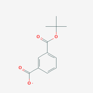 molecular formula C12H13O4- B8361785 3-[(2-Methylpropan-2-yl)oxycarbonyl]benzoate 