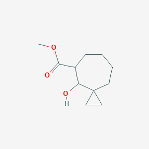 4-Hydroxy-spiro[2.6]nonane-5-carboxylic acid methyl ester