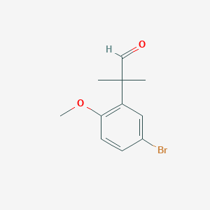 2-(2-Methoxy-5-bromophenyl)-2-methyl-1-propanal