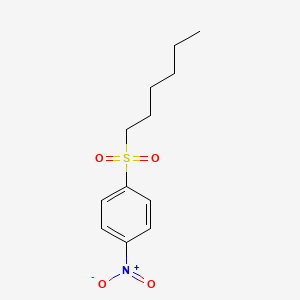 molecular formula C12H17NO4S B8361849 4-Hexylsulfonyl-nitrobenzene 