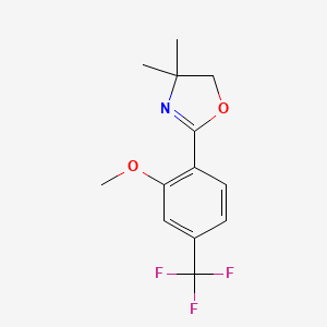 2-(2-Methoxy-4-trifluoromethyl-phenyl)-4,4-dimethyl-4,5-dihydro-oxazole