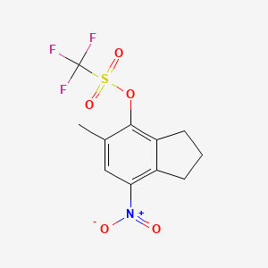 5-Methyl-7-nitroindan-4-yl triflate