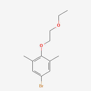 molecular formula C12H17BrO2 B8361959 5-Bromo-2-(2-ethoxyethoxy)-1,3-dimethylbenzene 