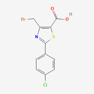4-(Bromomethyl)-2-(4-chlorophenyl)thiazole-5-carboxylic acid