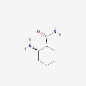 molecular formula C8H16N2O B8362014 cis-2-Amino-cyclohexanecarboxylic acid methylamide 